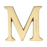 M Marcus Heritage Brass Letter M - Pin Fix 51mm